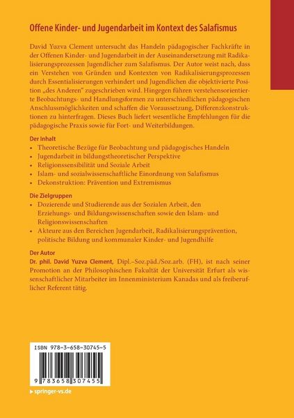 Produktbild: Offene Kinder- und Jugendarbeit im Kontext des Salafismus