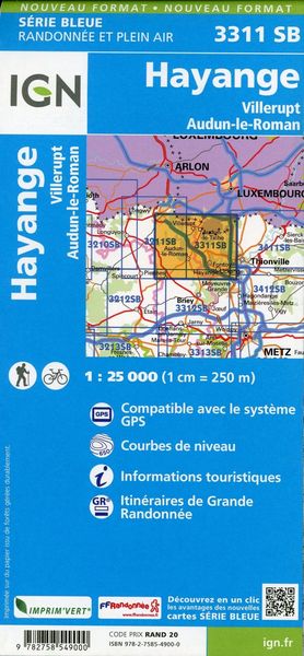 Produktbild: Hayange - Villerupt - Audun-le-Roman 1:25 000
