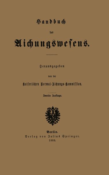 Produktbild: Handbuch des Aichungswesens