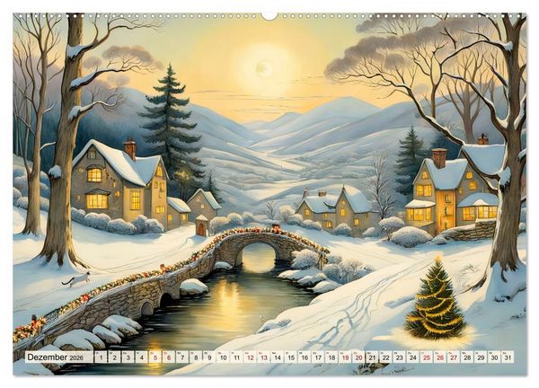 Produktbild: Pfade zum Horizont - Pastelltr&auml;ume der Natur in allen Jahreszeiten (Wandkalender 2026 DIN A2 quer), CALVENDO Monatskalender