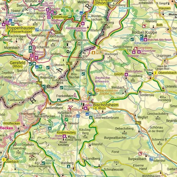 Produktbild: Freytag & berndt Freizeitkarte Rh&ouml;n 1:120.000