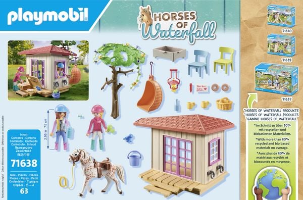 Produktbild: playmobil Horses of Waterfall Geheimes Clubhaus f&uuml;r Pferdefans