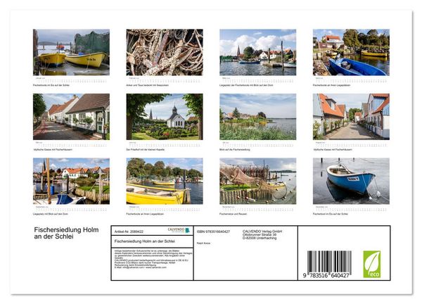 Produktbild: Fischersiedlung Holm an der Schlei (Wandkalender 2026 DIN A4 quer), CALVENDO Monatskalender