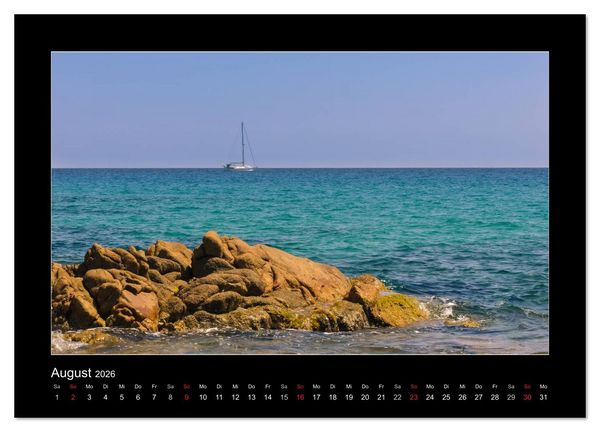 Produktbild: Die Trauminsel Sardinien (Wandkalender 2026 DIN A2 quer), CALVENDO Monatskalender