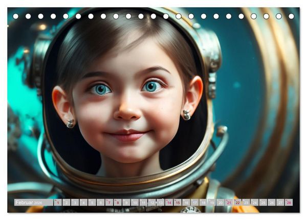 Produktbild: Starke M&auml;dchen - Steampunk Welten (Tischkalender 2026 DIN A5 quer), CALVENDO Monatskalender