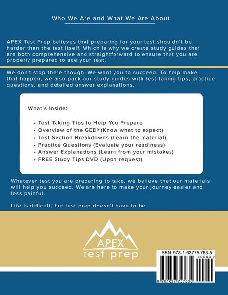 Produktbild: The GED Tutor Study Guide 2023 - 2024 All Subjects