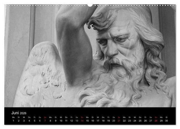 Produktbild: Lebende Steine - Skulpturen auf dem Friedhof Staglieno (Wandkalender 2026 DIN A2 quer), CALVENDO Monatskalender