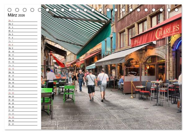 Produktbild: Frankreichs gro&szlig;e St&auml;dte - Lyon (Tischkalender 2026 DIN A5 quer), CALVENDO Monatskalender
