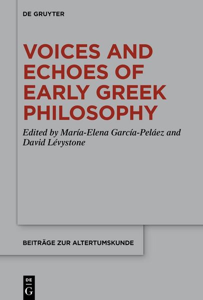 Produktbild: Voices and Echoes of Early Greek Philosophy