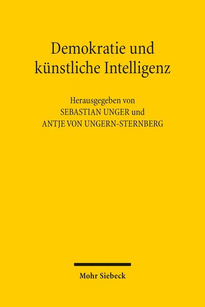 Produktbild: Demokratie und k&uuml;nstliche Intelligenz