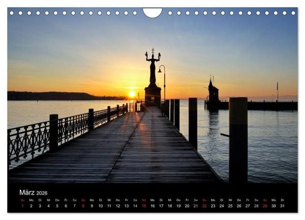 Produktbild: Bodensee - Uferlandschaften im sch&ouml;nsten Licht 2026 (Wandkalender 2026 DIN A4 quer), CALVENDO Monatskalender