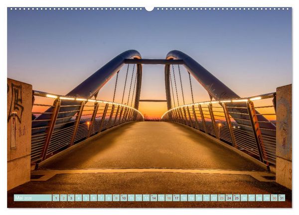 Produktbild: Chemnitz zur blauen Stunde (Wandkalender 2026 DIN A2 quer), CALVENDO Monatskalender