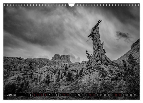 Produktbild: Dramatik in SW (Wandkalender 2026 DIN A3 quer), CALVENDO Monatskalender