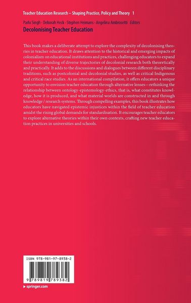 Produktbild: Decolonising Teacher Education