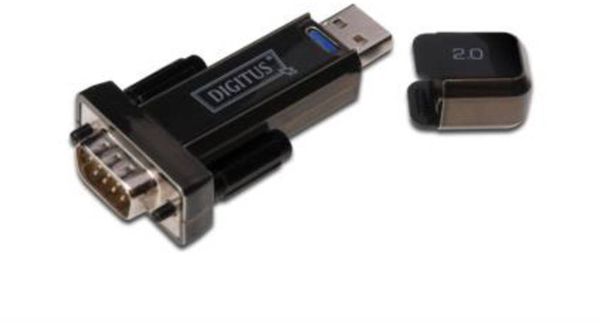 Produktbild: Seriell, USB 2.0 Anschlusskabel [1x USB 2.0 Stecker A - 1x D-SUB-Stecker 9pol.] 1.00 m vergoldete Steckkontakte