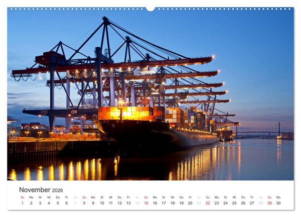 Produktbild: Hamburg (Wandkalender 2026 DIN A2 quer), CALVENDO Monatskalender