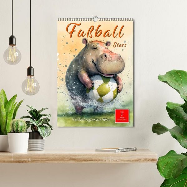 Produktbild: Fu&szlig;ball Stars - Fu&szlig;ball regiert die Welt (Wandkalender 2026 DIN A3 hoch), CALVENDO Monatskalender