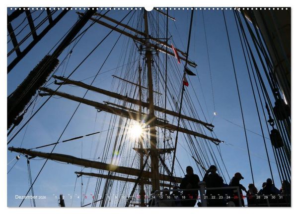 Produktbild: Segelschiffe auf der Elbe (Wandkalender 2026 DIN A2 quer), CALVENDO Monatskalender