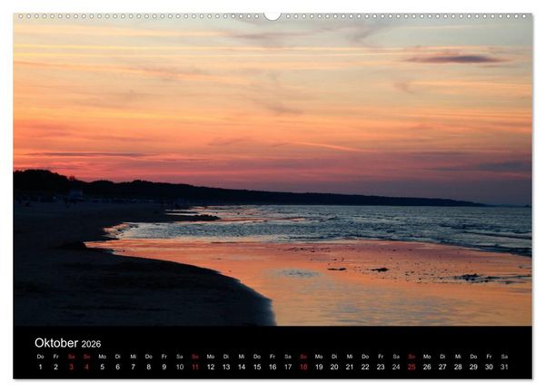 Produktbild: Usedom 2026 (Wandkalender 2026 DIN A2 quer), CALVENDO Monatskalender