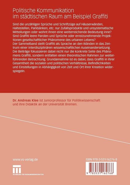 Produktbild: Politische Kommunikation im st&auml;dtischen Raum am Beispiel Graffiti
