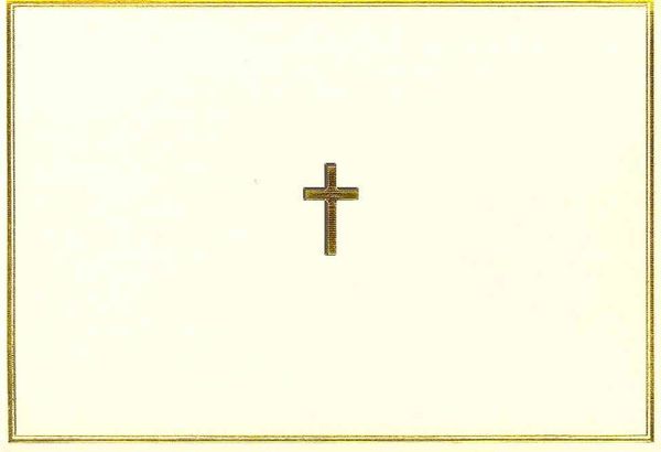 Produktbild: Gold Cross Note Cards