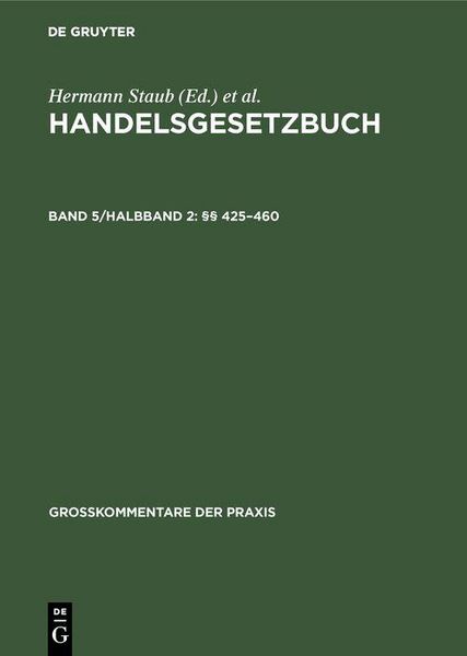 Produktbild: &sect;&sect; 425-460
