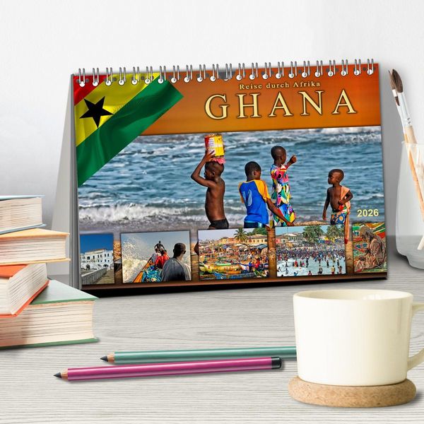 Produktbild: Reise durch Afrika - Ghana (Tischkalender 2026 DIN A5 quer), CALVENDO Monatskalender