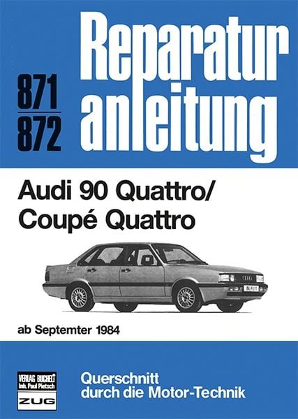 Produktbild: Audi 90 Quattro / Coupe Quattro ab September 1984