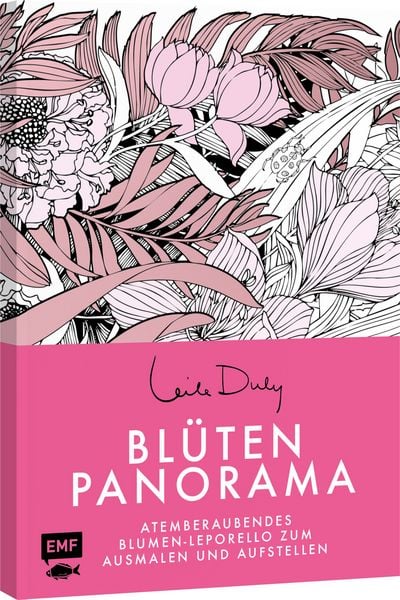 Produktbild: Bl&uuml;ten-Panorama | Atemberaubendes Blumen-Leporello zum Ausmalen und Aufstellen