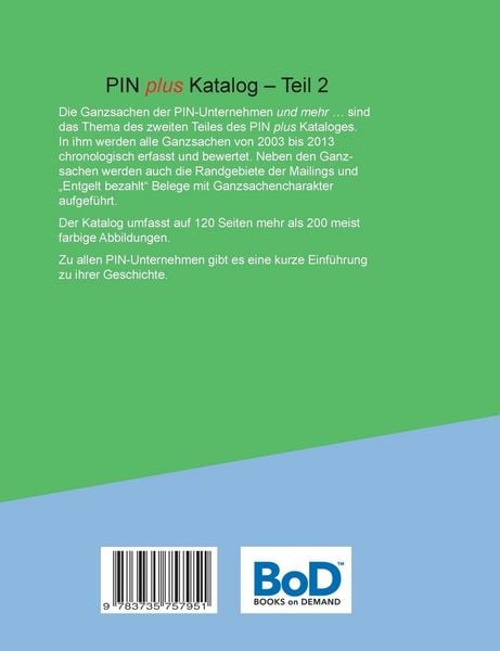 Produktbild: Die Ganzsachen der PIN-Unternehmen und mehr
