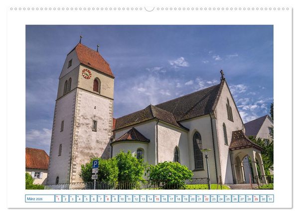 Produktbild: Bodman - sch&ouml;ner kleiner Ort direkt am Bodensee (Wandkalender 2026 DIN A2 quer), CALVENDO Monatskalender