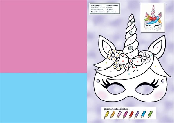 Produktbild: Mein gro&szlig;er Mal- und Ausschneidespa&szlig; mit Pony, Prinzessin und Einhorn