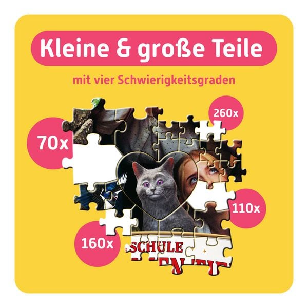 Produktbild: TEAMPUZZLE &ndash; Schule der magischen Tiere 4 &ndash; 600 Teile &ndash; Puzzle mit gro&szlig;en & kleinen Teilen