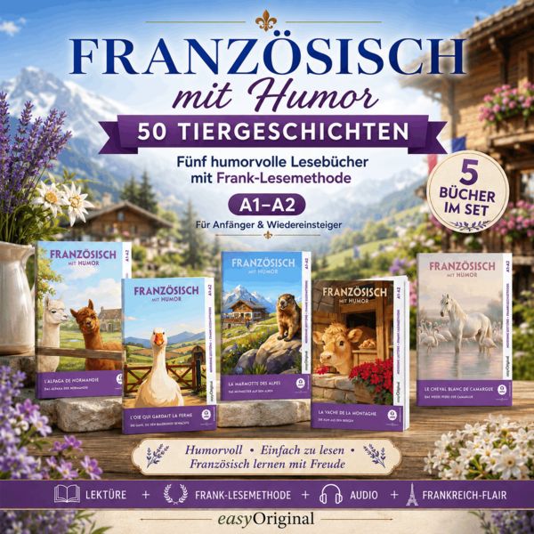 Produktbild: Franz&ouml;sisch mit Humor: 50 Tiergeschichten A1-A2 (+ Audio-Online)
