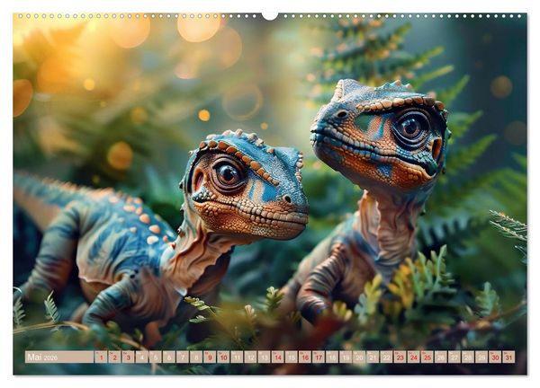 Produktbild: Dino-Babys (Wandkalender 2026 DIN A2 quer), CALVENDO Monatskalender