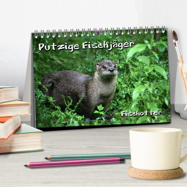 Produktbild: Putzige Fischj&auml;ger (Tischkalender 2026 DIN A5 quer), CALVENDO Monatskalender