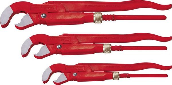 Produktbild: Eckrohrzangenset Profi-Set 1 3-tlg.f.Rohre 1-1,1/2-2 Zoll ROTHENBERGER