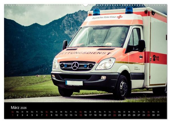 Produktbild: Einsatzfahrzeuge - Bayern (Wandkalender 2026 DIN A2 quer), CALVENDO Monatskalender