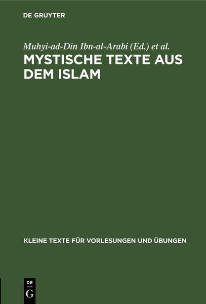 Produktbild: Mystische Texte aus dem Islam