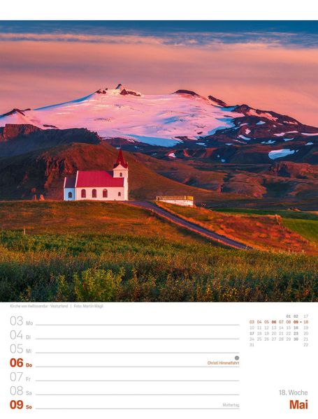 Produktbild: Island Wochenplaner Kalender 2027 | Die Insel aus Feuer und Eis