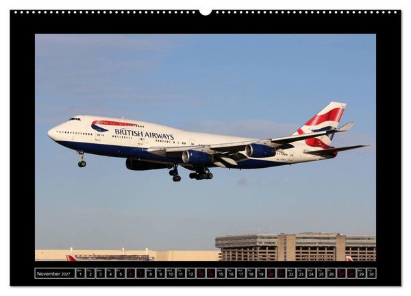Produktbild: 747 Queen of the Skies (High Quality Premium Wall Calendar 2027 DIN A2 landscape),CALVENDO 12 Month Wall Calendar