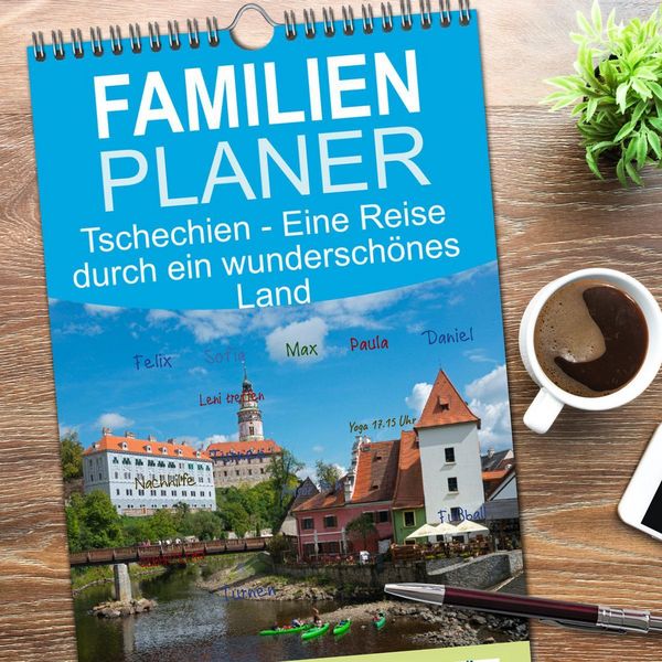 Produktbild: Familienplaner 2026 - Tschechien - Eine Reise durch ein wundersch&ouml;nes Land mit 5 Spalten (Wandkalender, 21 x 45 cm) CALVENDO