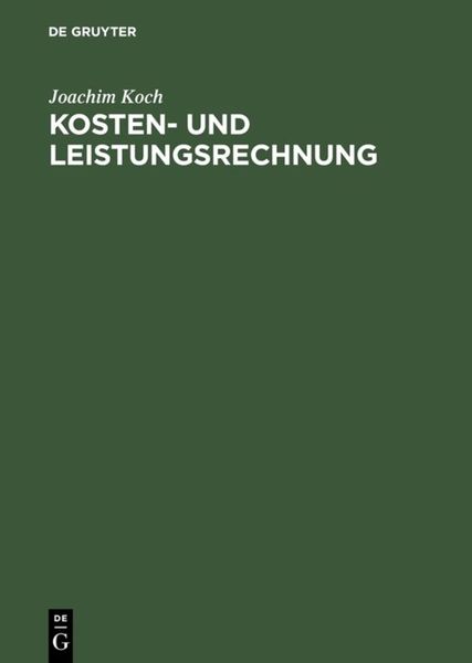 Kosten- und Leistungsrechnung