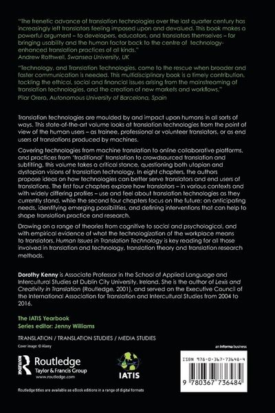 Produktbild: Human Issues in Translation Technology