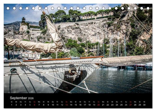 Produktbild: Monaco - Das F&uuml;rstentum an der franz&ouml;sischen Mittelmeerk&uuml;ste (Tischkalender 2026 DIN A5 quer), CALVENDO Monatskalender