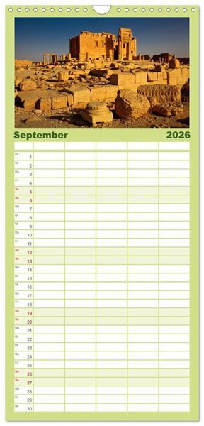 Produktbild: Familienplaner 2026 - Syrien - Erinnerungen mit 5 Spalten (Wandkalender, 21 x 45 cm) CALVENDO