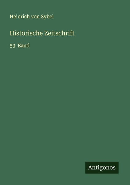 Produktbild: Historische Zeitschrift