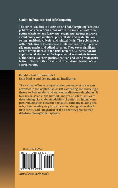 Produktbild: Data Mining and Computational Intelligence