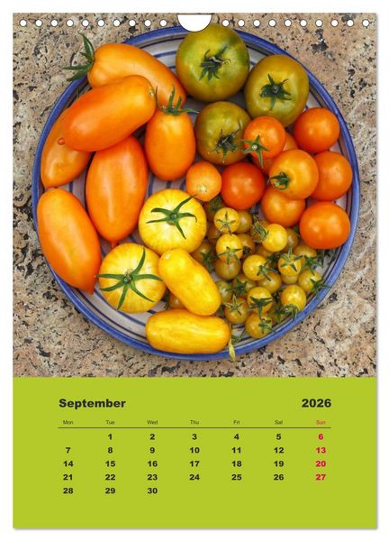 Produktbild: Organic Tomatoes (Wall Calendar 2026 DIN A4 portrait), CALVENDO 12 Month Wall Calendar