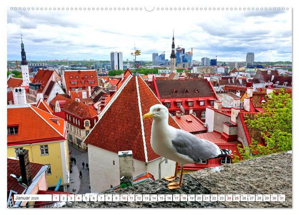 Produktbild: Tallinn City Tour (hochwertiger Premium Wandkalender 2026 DIN A2 quer), Kunstdruck in Hochglanz